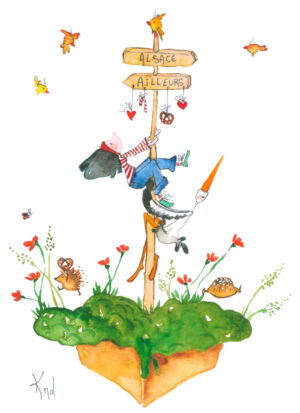Carte double – Alsace ou ailleurs