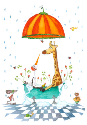 Carte double – Le bain collectif