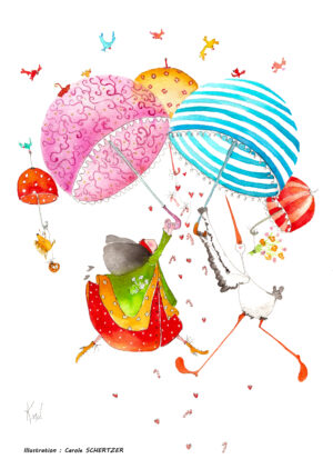 Poster – Saut en parapluie