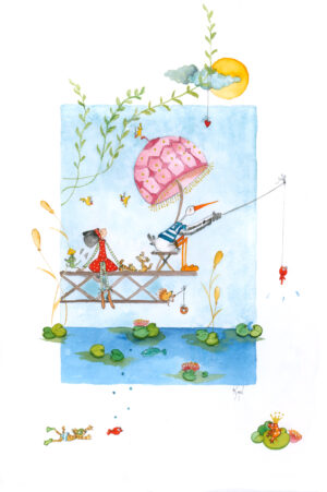 Carte double – Journée de pêche