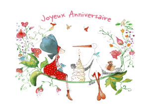 Carte double – Joyeux anniversaire