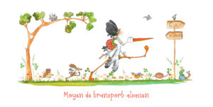 Carte panoramique – Moyen de transport alsacien