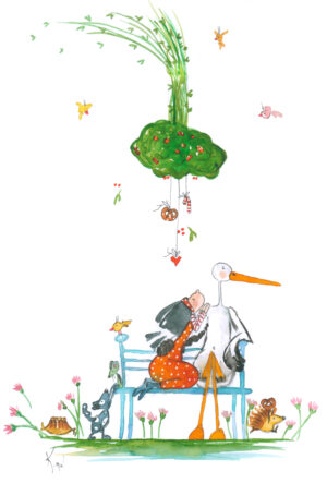 Carte double – Petit brin de tendresse