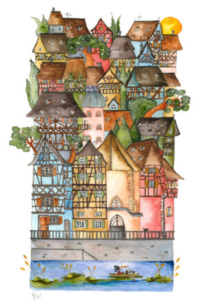Carte double – Un petit coin d’Alsace